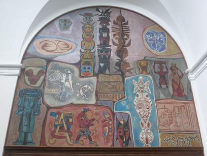 Fig.10 Hale Woodruff, Parallels 1950–1, panel 4 of The Art of the Negro