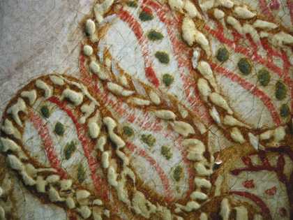 Fig.10 Detail of the ruff, photographed at x8 magnification