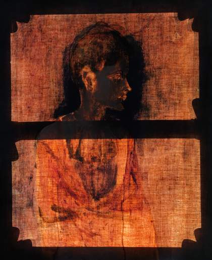 Girl in a Chemise c.1905 under transmitted light