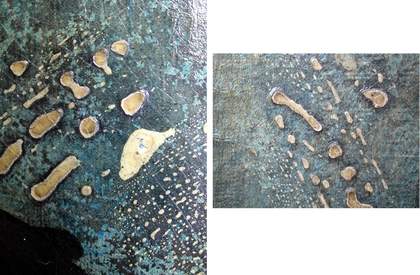 Details of reticulated white layer