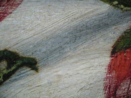  Fig.16 Detail of the sleeve, photographed at x8 magnification