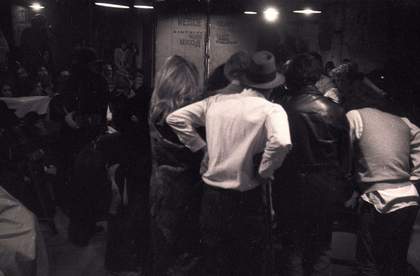 Fig.17 Joseph Beuys at Tadeusz Kantor’s production of Lovelies and Dowdies, Forrest Hill Poorhouse, Edinburgh Arts 1973