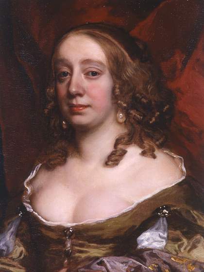 Fig.2 Detail of the woman on the right in Two Ladies of the Lake Family c.1660