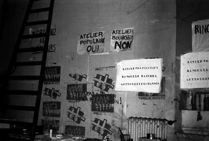 École des beaux-arts: ‘Atelier populaire oui!’