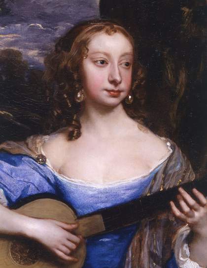 Fig.2 Detail of the woman on the right in Two Ladies of the Lake Family c.1660