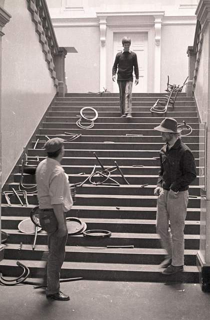 Fig.3 Detail of Stefan Wewerka's installation for Strategy: Get Arts at the Edinburgh College of Art