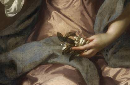 Fig.4 Detail of the left arm and drapery