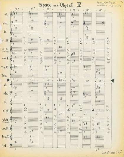 Fig.5 Henning Christiansen, Space and Object IV 1964 (published 1966), from Perceptive Constructions II Op.28