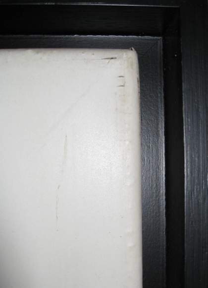 Fig.5 The top right corner of Peeters’s Burn Hole, showing deterioration of the material