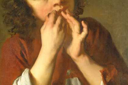 Fig.6 Detail of the boy’s face and hands