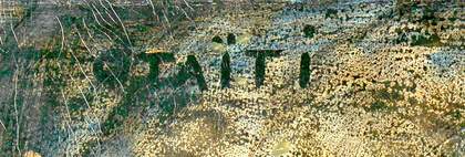 Detail of signature after image processing