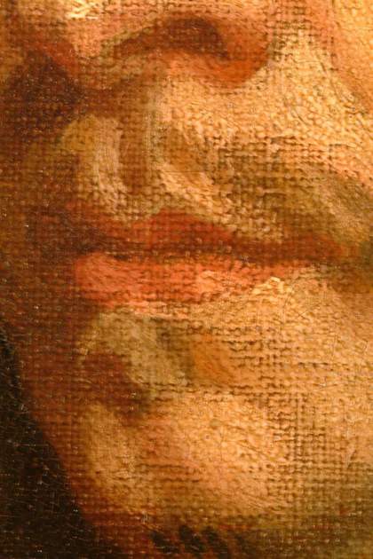Fig.7 Detail of the sitter's mouth