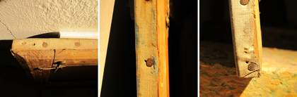 Details of tacking margins with original tacks