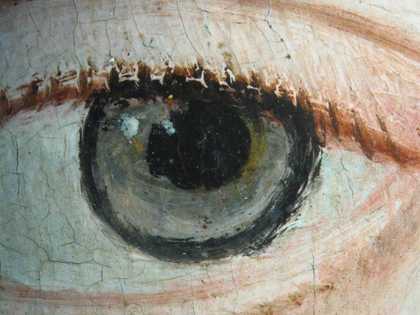 Fig.9 Detail of the sitter’s left eye