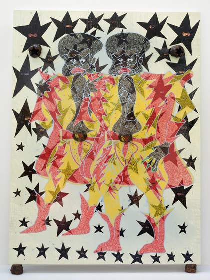 Chris Ofili, Double Captain Shit and the Legend of the Black Stars 1997
