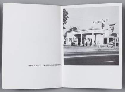 Edward Ruscha, Spread from Twentysix Gasoline Stations 1963