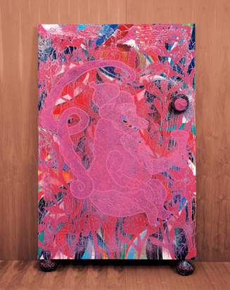 Chris Ofili, Mono Rosa (Pink Monkey) from The Upper Room