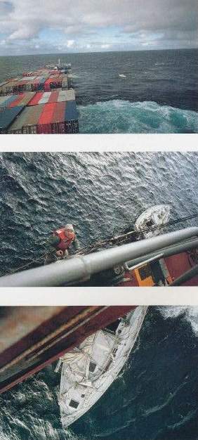 Allan Sekula, A page from Fish Story, Düsseldorf 1995