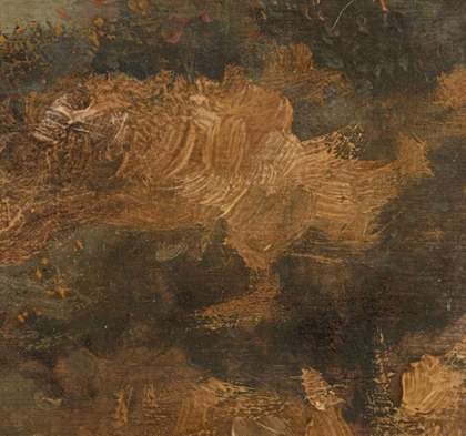 Mousehold Heath, detail of finishing glazes