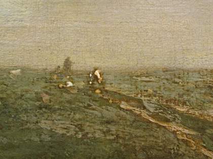 Mousehold Heath, detail of the centre of the horizon