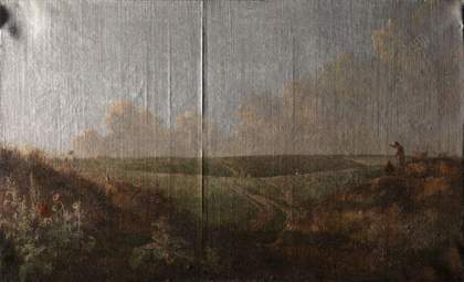 Mousehold Heath photographed in raking light from the left side