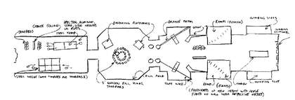 Robert Morris Plan for Tate Gallery exhibition 1971