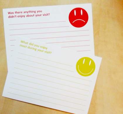 The ‘Enjoyed’ and ‘Not Enjoyed’ cards