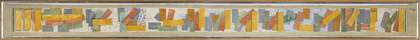 Duncan Grant Abstract Kinetic Collage Painting with Sound 1914