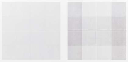 Sol LeWitt, Wall Drawing 1: Drawing Series II 18 (A & B), October 1968