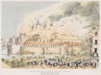 Fig 3 William Oliver, Conflagration of the Tower of London on the Night 1841
