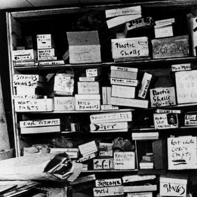 Cornell’s basement studio, 3708 Utopia Parkway, Flushing, New York 1964