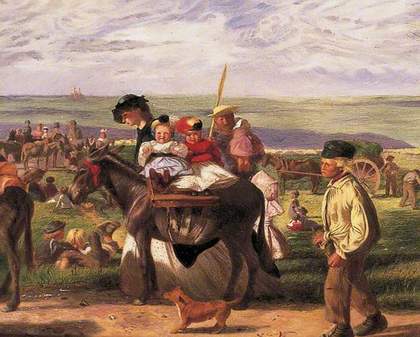 Arthur Boyd Houghton, At the Seaside, Pegwell Bay, near Ramsgate, Kent 1862