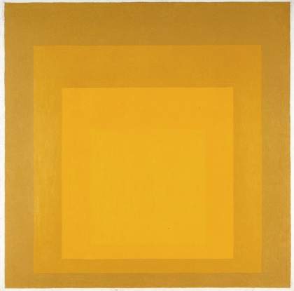 Josef Albers, Study for Homage to the Square: Departing in Yellow 1964
