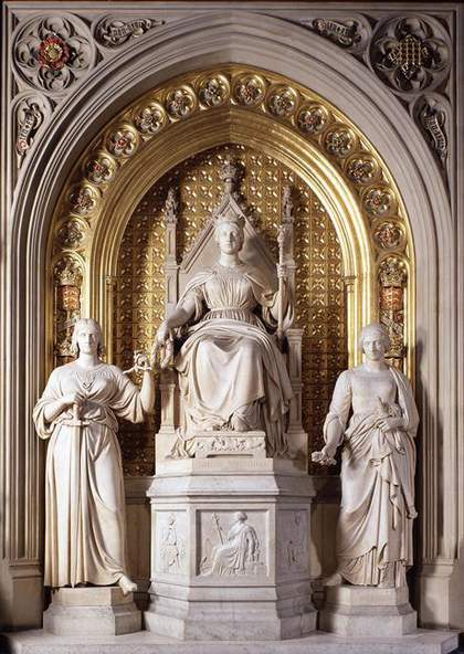 John Gibson Queen Victoria with Justice and Clemency 1855–7,