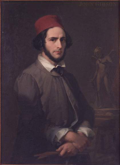 Penry Williams, Portrait of John Gibson 1845