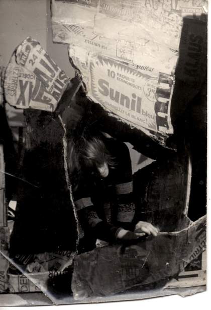 Marta Minujín with Caja (Box) c.1962