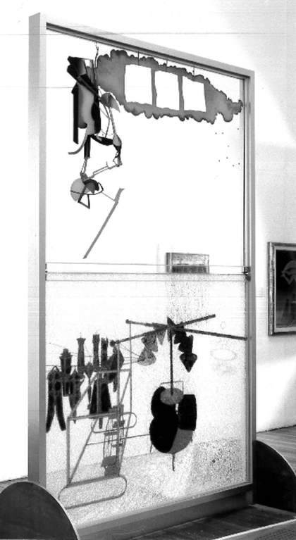 Richard Hamilton's shattered Large Glass, 19 June 1984