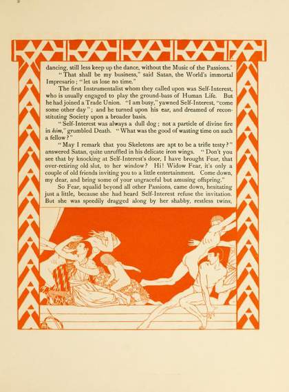 Maxwell Armfield, ‘Fear, Suspicion and Panic’, from The Ballet of the Nations: A Present-Day Morality by Vernon Lee with a Pictorial Commentary by Maxwell Armfield, London 1915, p.2