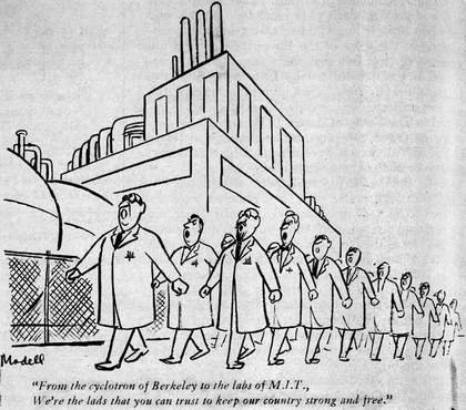 Frank Modell, Cartoon originally published in the New Yorker, 18 January 1958, reprinted in Technology Review, April 1958