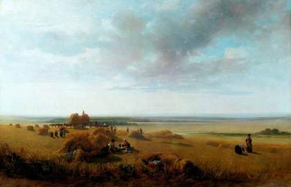 Peter De Wint, A Cornfield c.1815