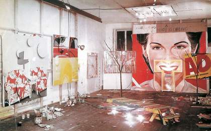 James Rosenquist’s studio at 429 Broome Street, New York, 1963