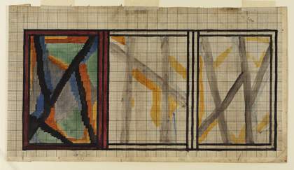 Vanessa Bell Preliminary Design for Lady Hamilton Rug 1914