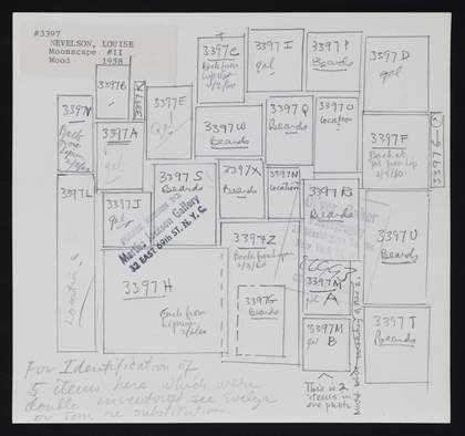 Diagram of Moonscape II c.1960