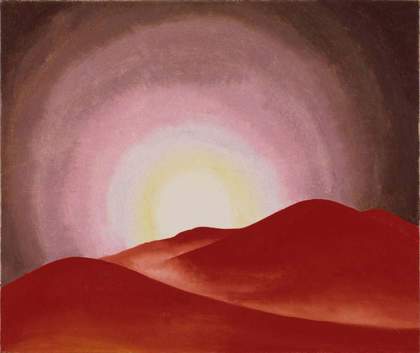 Georgia O’Keeffe, Red Hills, Lake George 1927