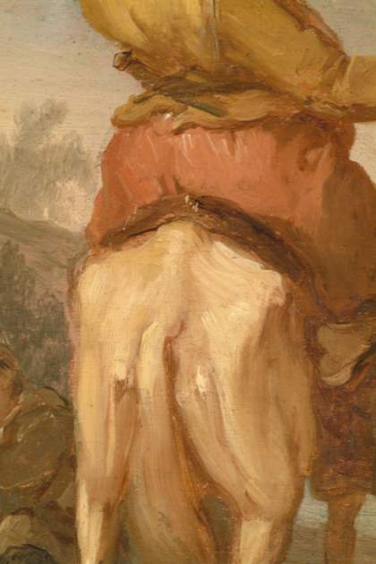 Fig.9 Detail of brushwork in the horse