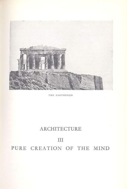 From Towards a New Architecture by Le Corbusier