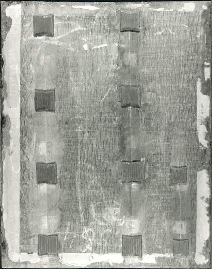 Fig.3 The back of the panel, photographed in black-and-white