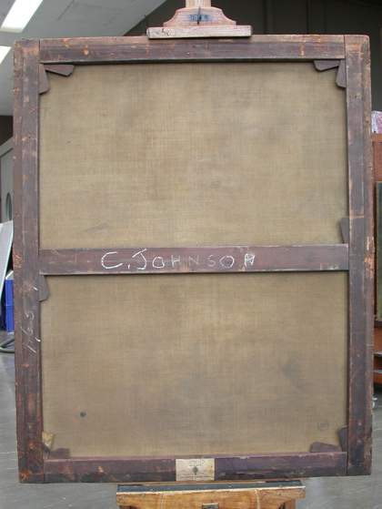Fig.4 The back of Portrait of an Unknown Lady 1659