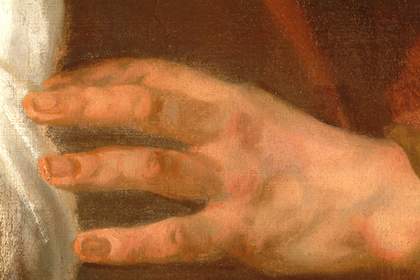 Fig.6 Detail of the hand of one of the Elders