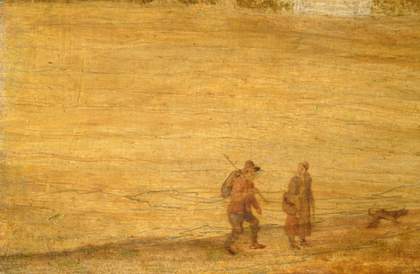 Fig.12 Detail of two figures and their dog in normal light